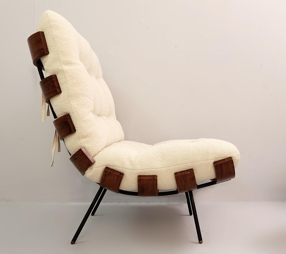 Pair of lounge chairs model 'Costela' by Martin Eisler & Carlo Hauner, Brazil, 1950s.