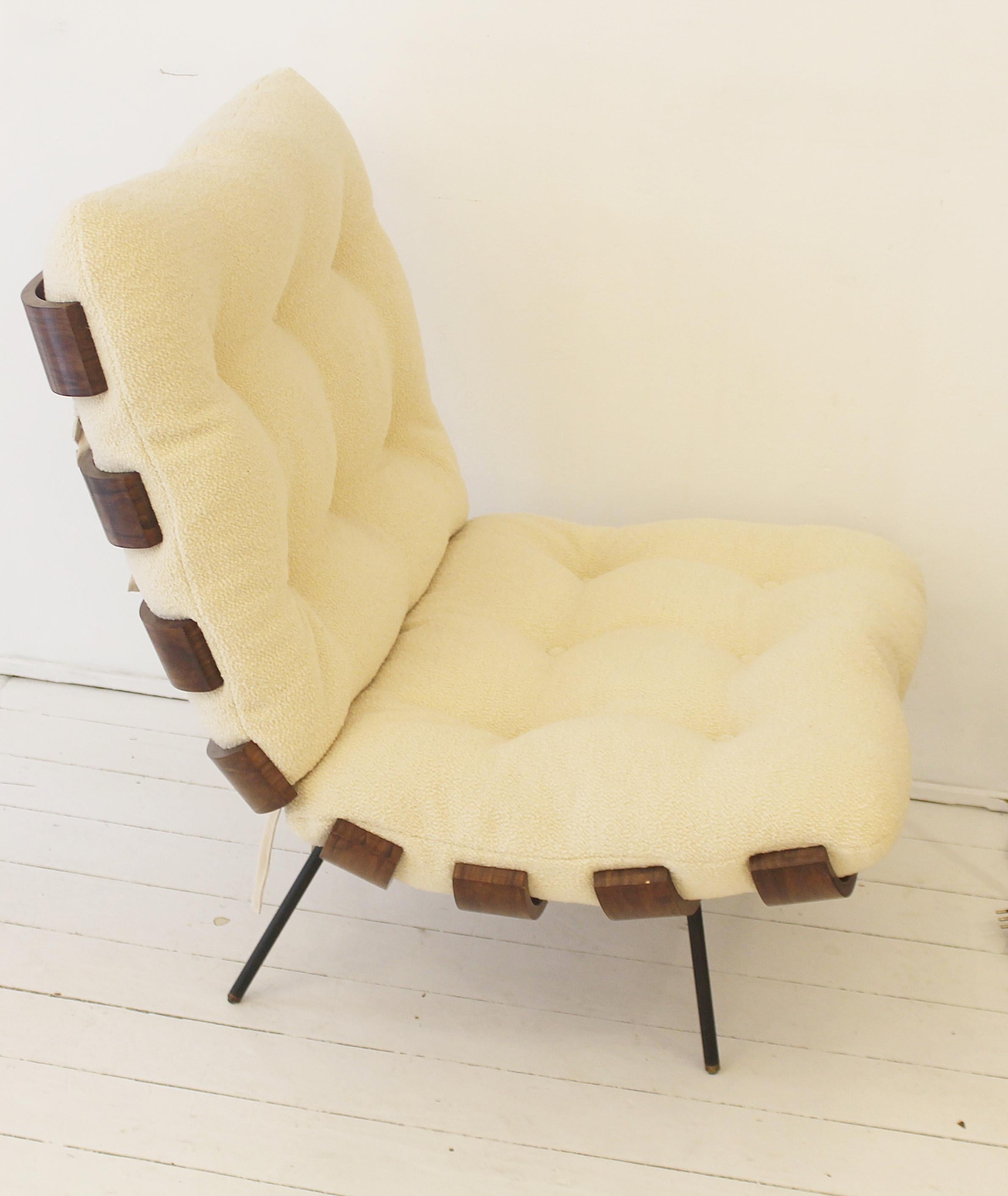 Brazilian Pair of Lounge Chairs Model 'Costela' by Martin Eisler & Carlo Hauner, Brazil