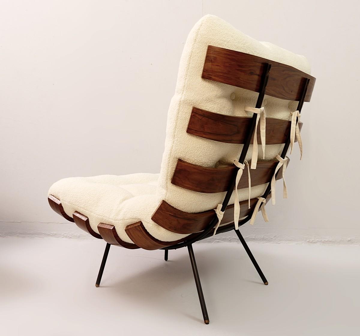 Brazilian Pair of Lounge Chairs Model 'Costela' by Martin Eisler & Carlo Hauner, Brazil