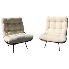 Pair of Lounge Chairs Model 'Costela' by Martin Eisler & Carlo Hauner, Brazil