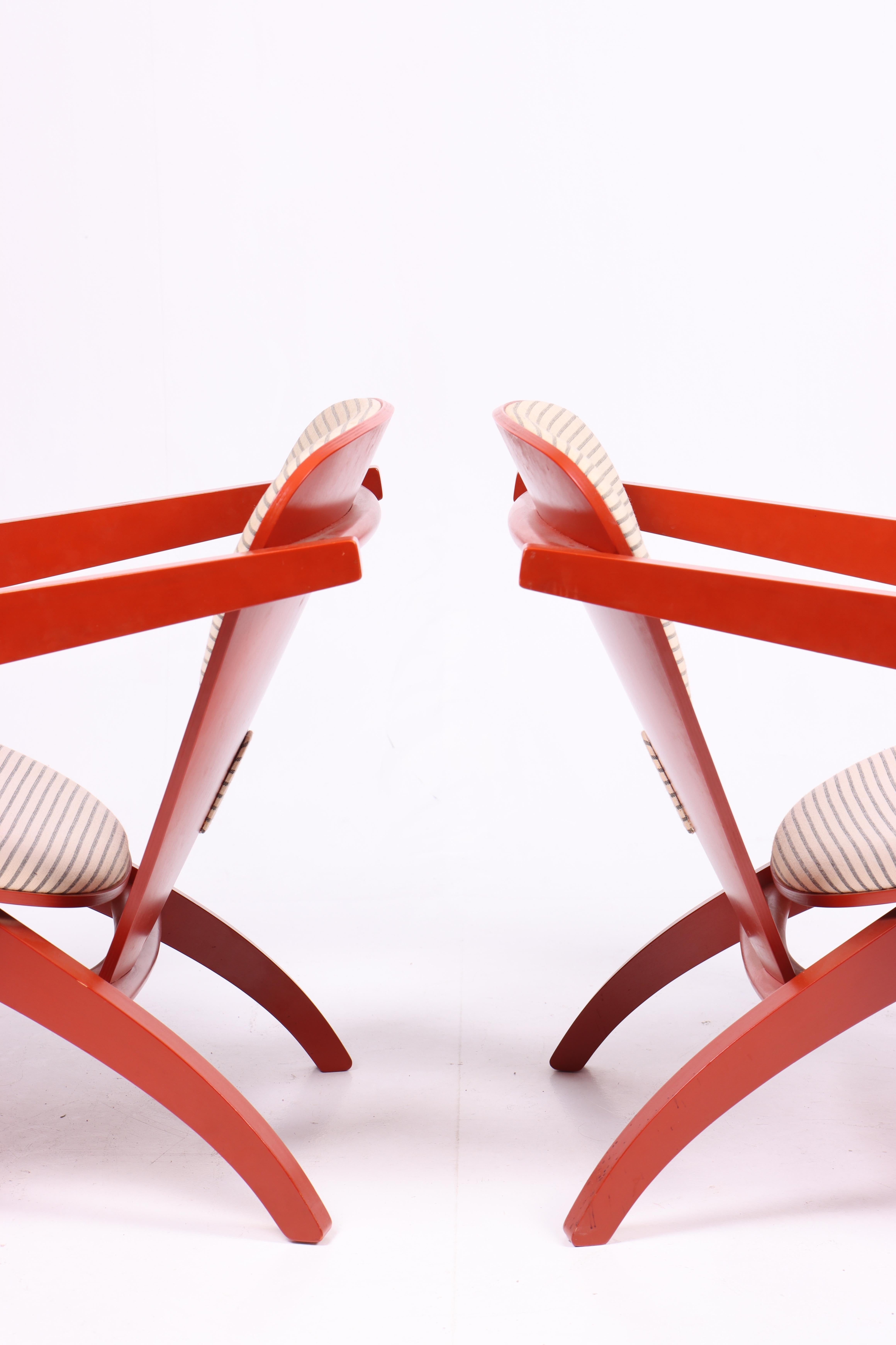 Danish Pair of Lounge Chairs Model Ge460 by Hans Wegner, 1970s For Sale