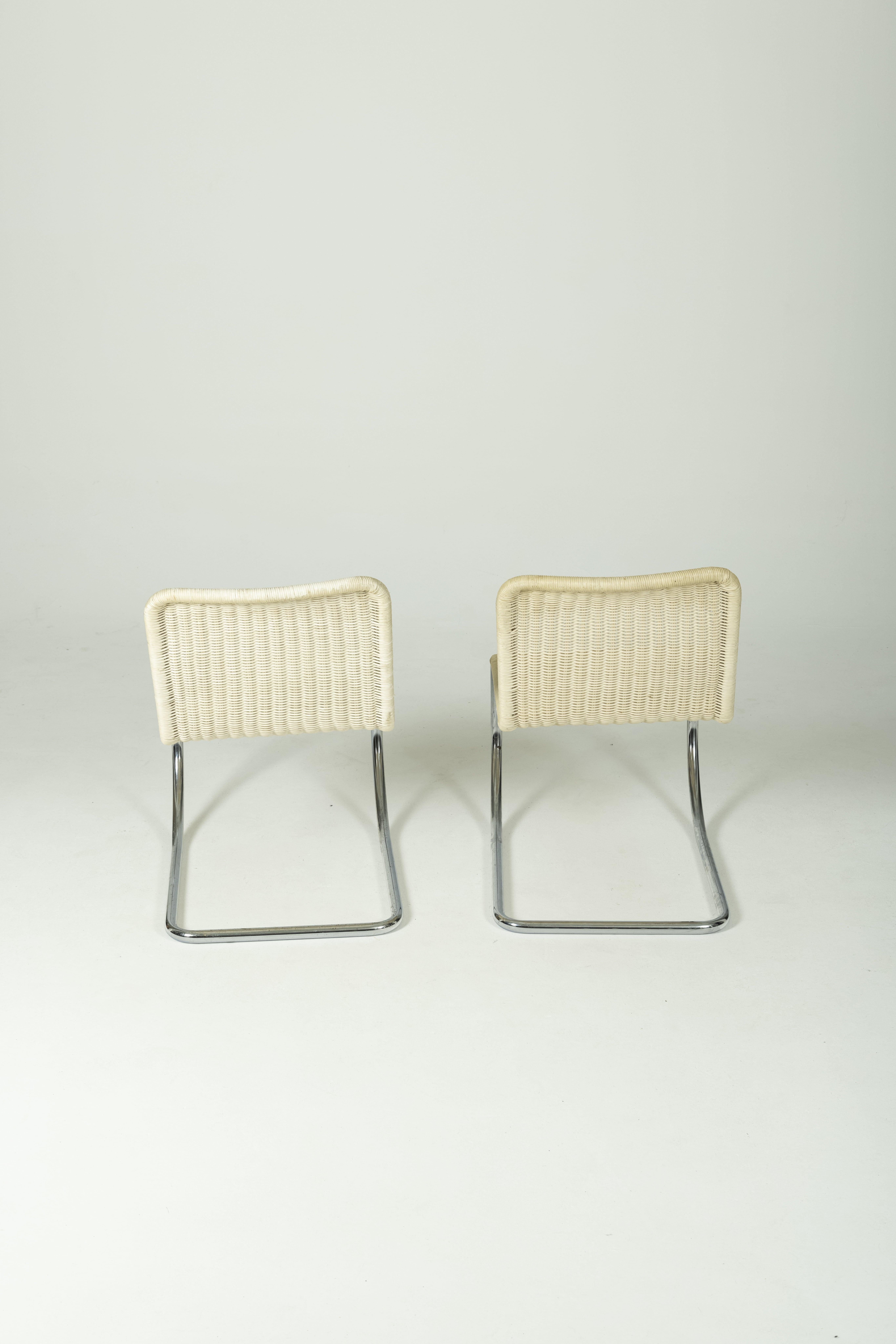 Paire de chaises longuesMR10 de Ludwig Mies Van Der Rohe en vente 1