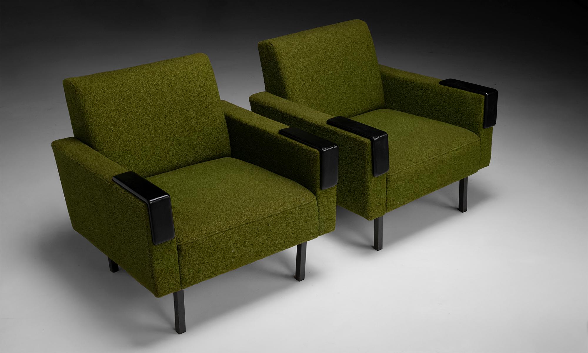 Dutch Pair of Lounge Chairs, Netherlands circa 1960