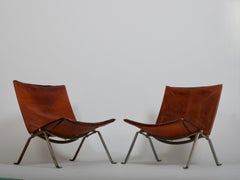 Pair of Lounge Chairs PK22 by Poul Kjaerholm for E. Kold Christensen c1960