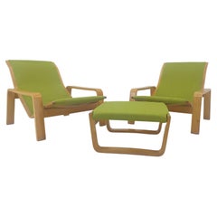 Pair of Lounge Chairs Pulkka, Ilmari Lappalainen for ASKO, Finland, 1970s