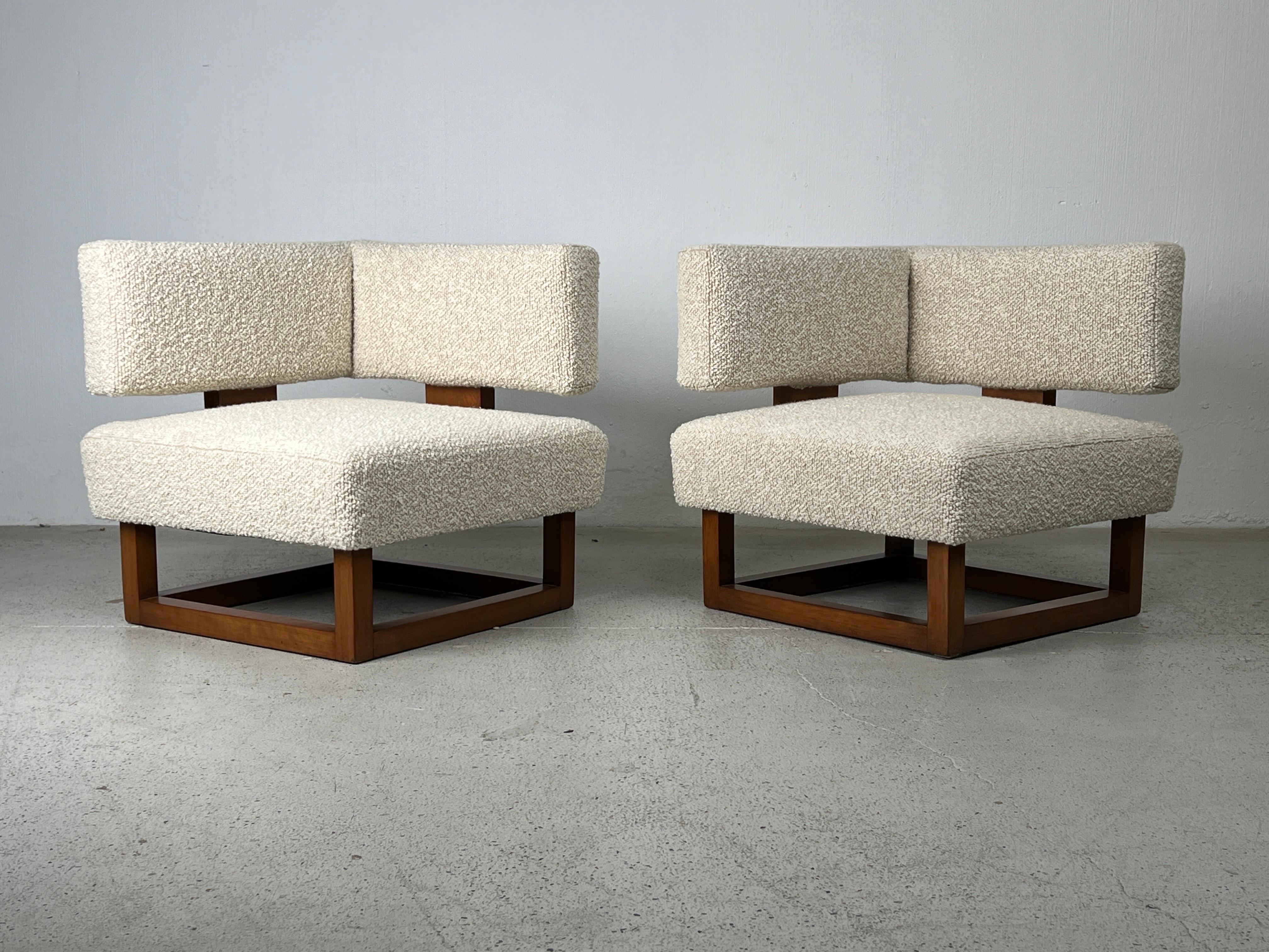 Pair of Lounge Chairs / Settee by Brown Saltman  6