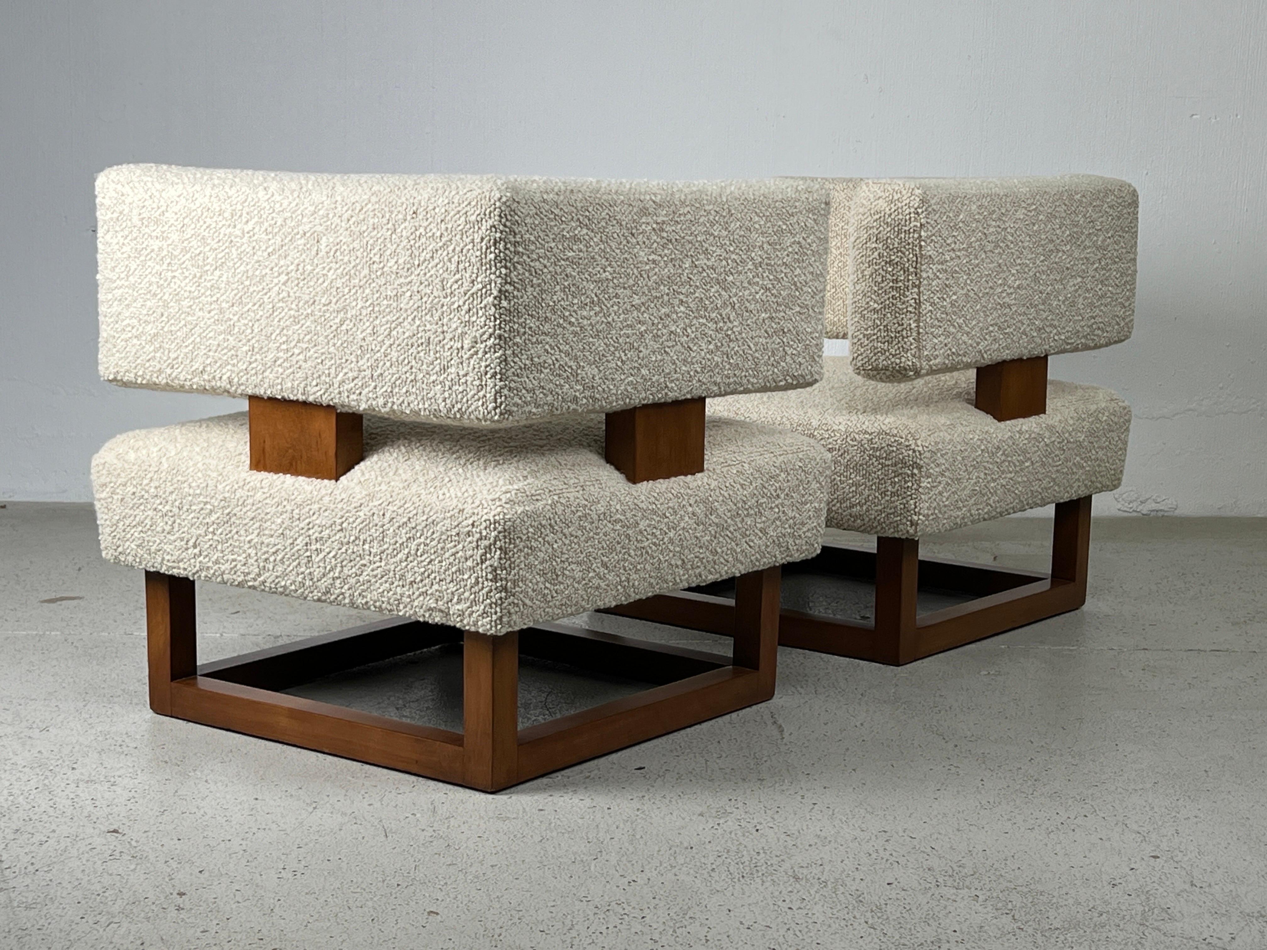 Pair of Lounge Chairs / Settee by Brown Saltman  11