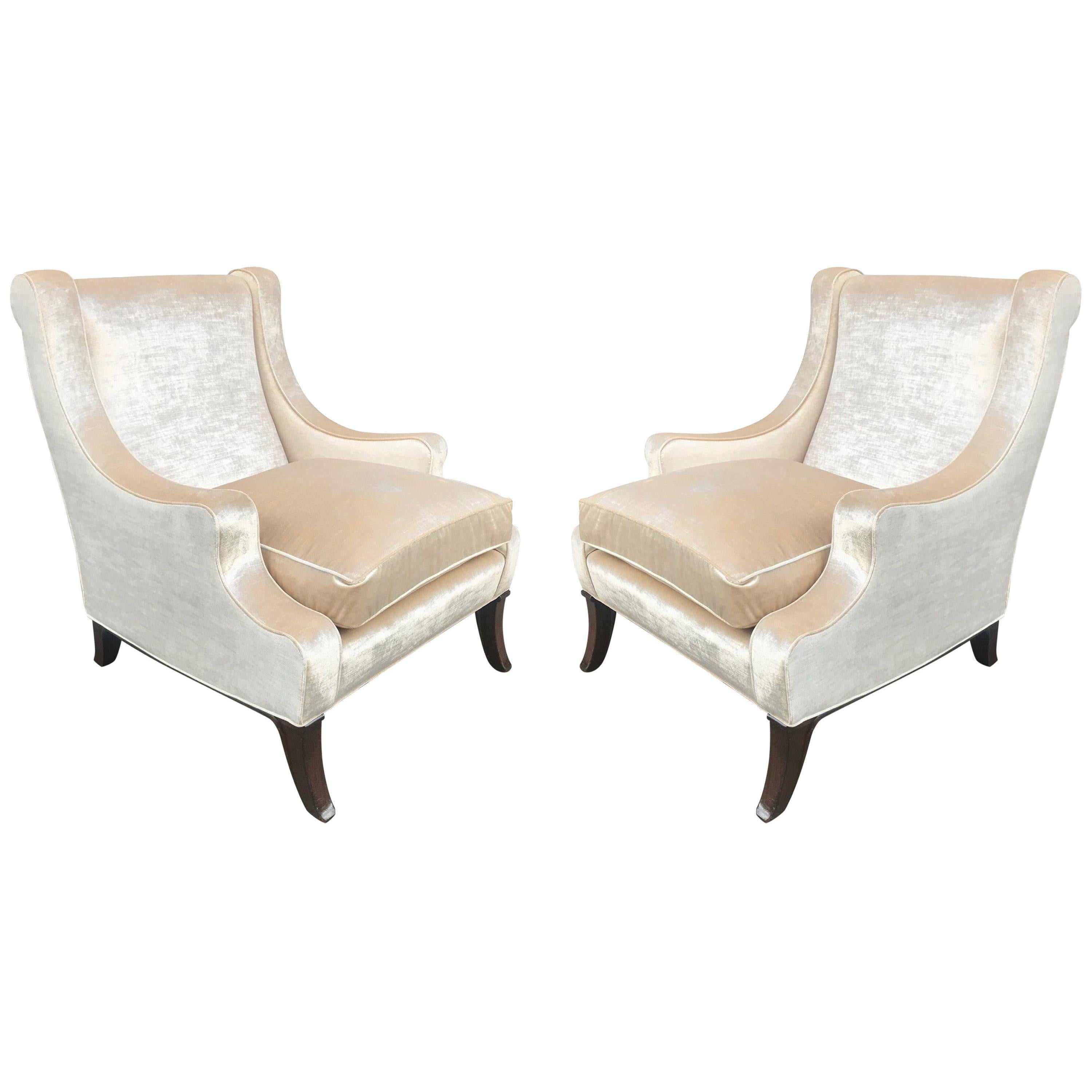 Pair of Falcon Style Lounge Chairs at 1stDibs