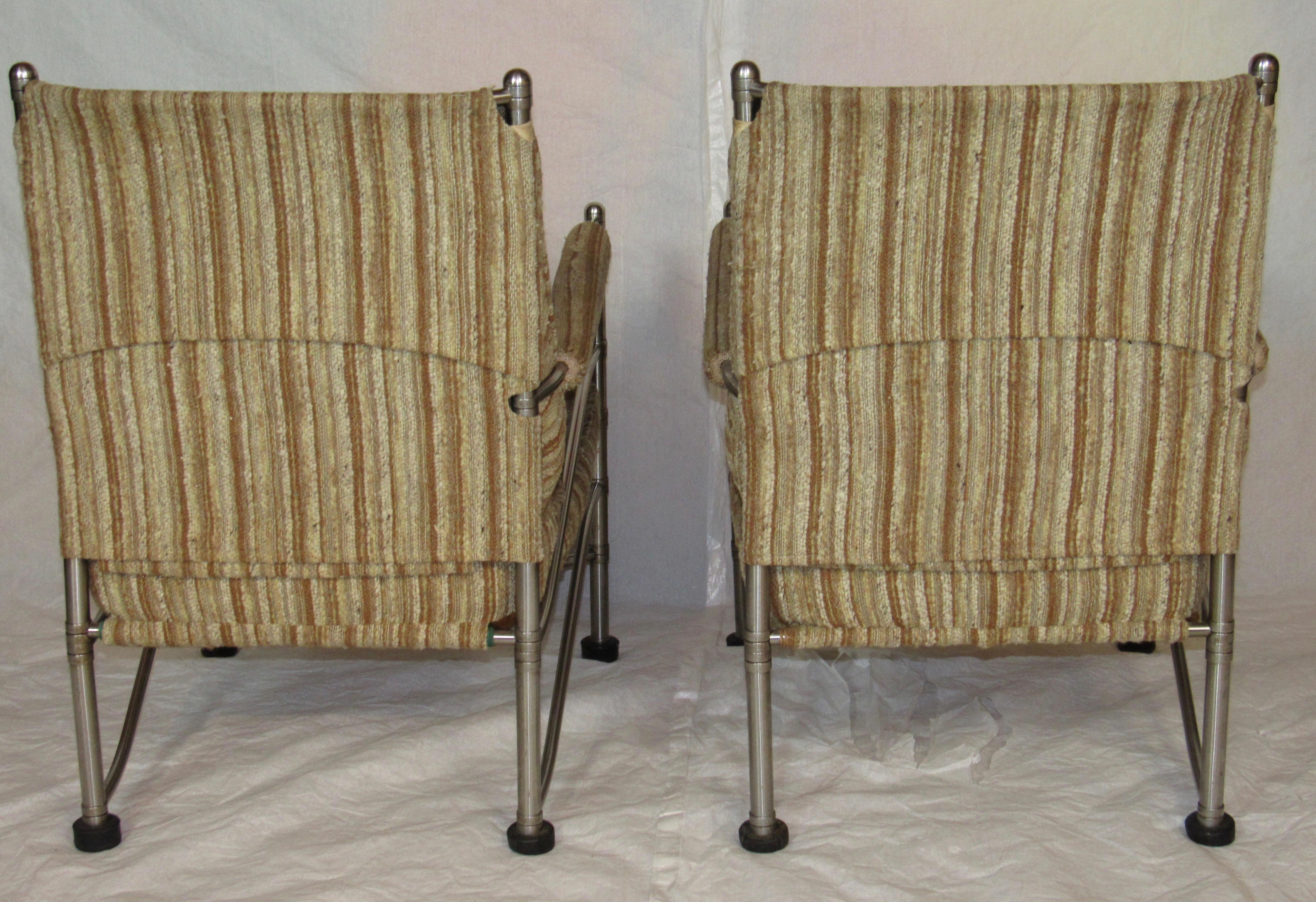 Mid-20th Century Pair of Lounge Chairs Warren McArthur Style No. 1014 AUR, circa 1935