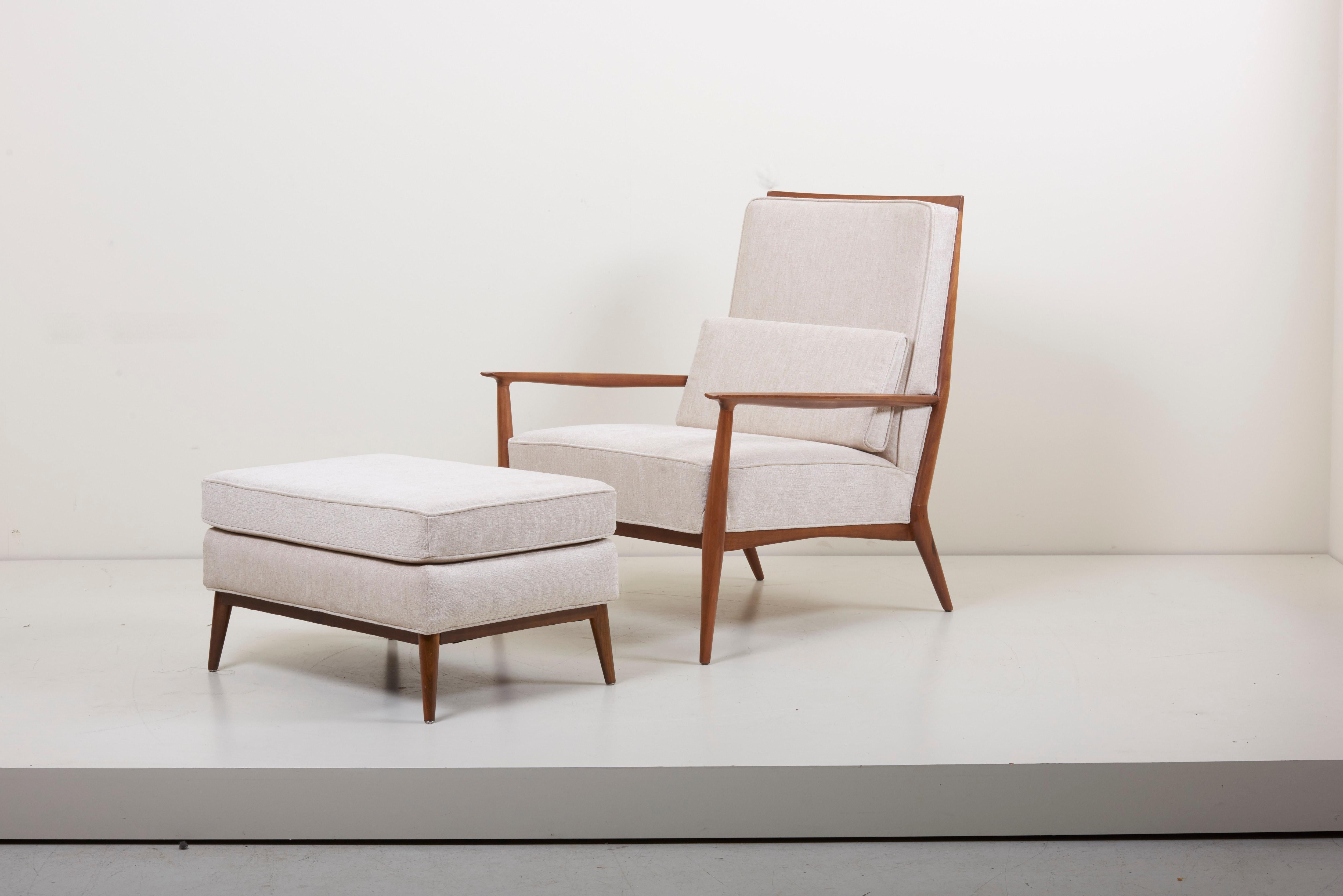 Mid-Century Modern Pair of Lounge Chairs with an Ottoman by Paul McCobb for Directional, US, 1950s
