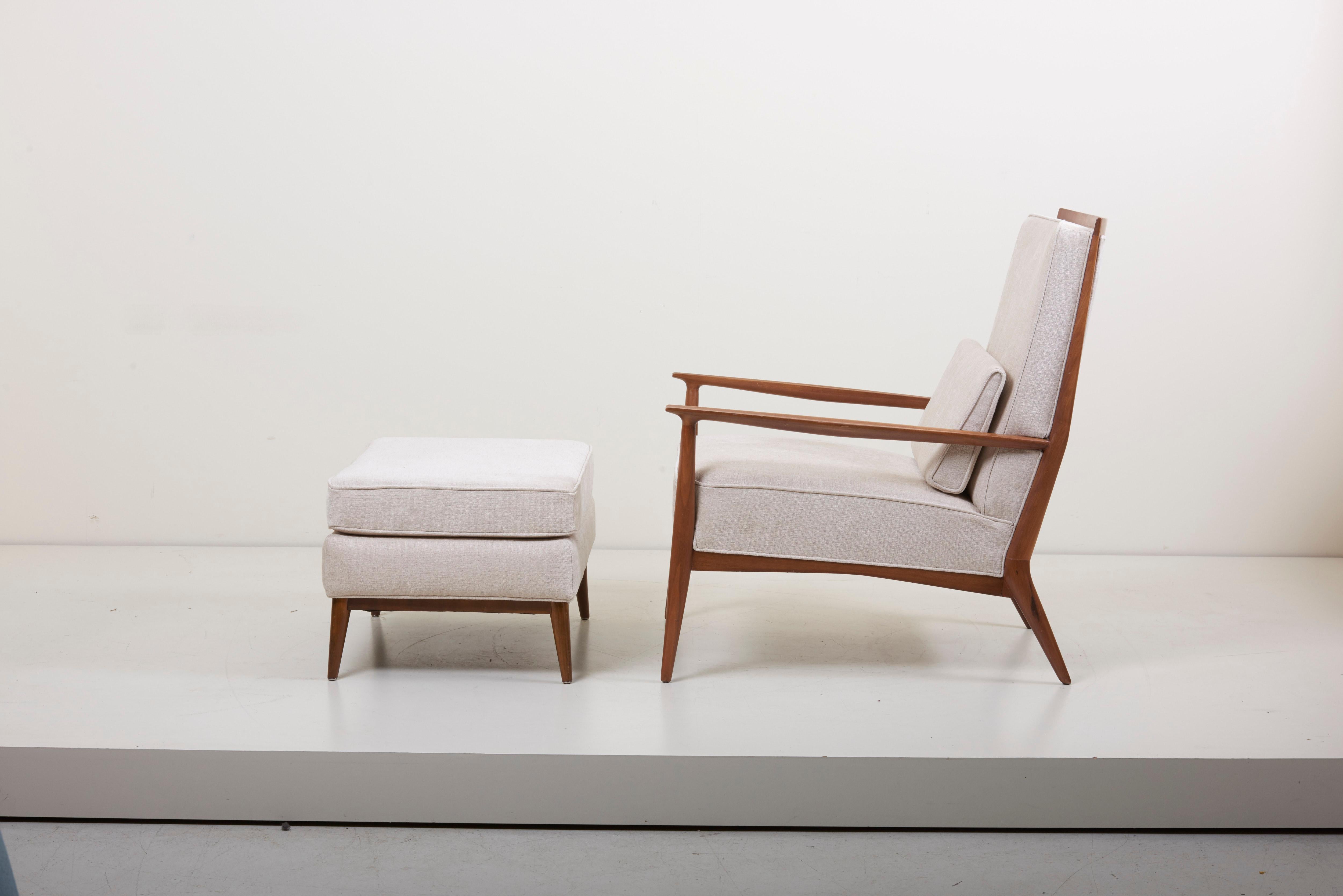 20th Century Pair of Lounge Chairs with an Ottoman by Paul McCobb for Directional, US, 1950s
