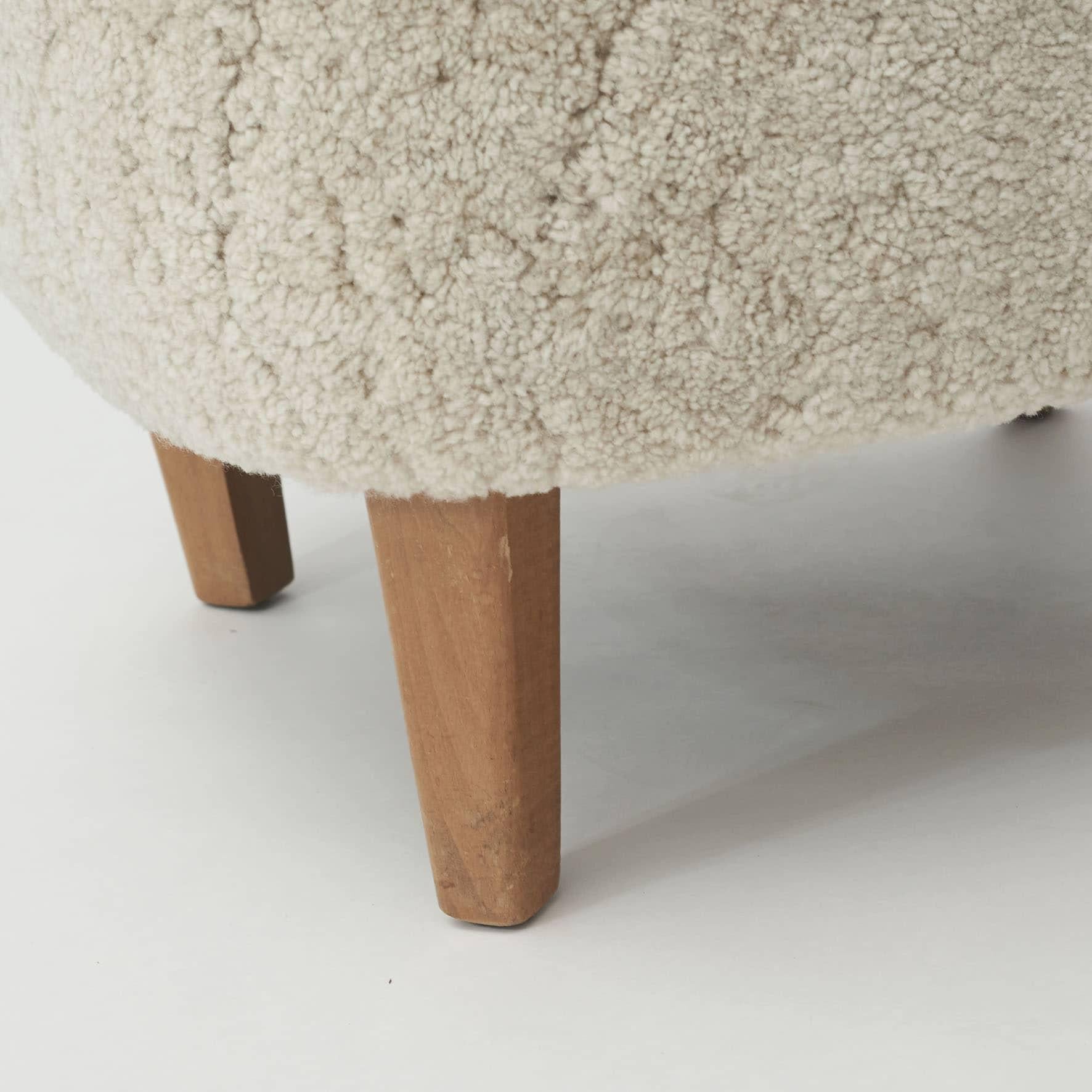 Paire de fauteuils de salon/fauteuils en cuir d'agneau, design danois, 1940-1950 en vente 1