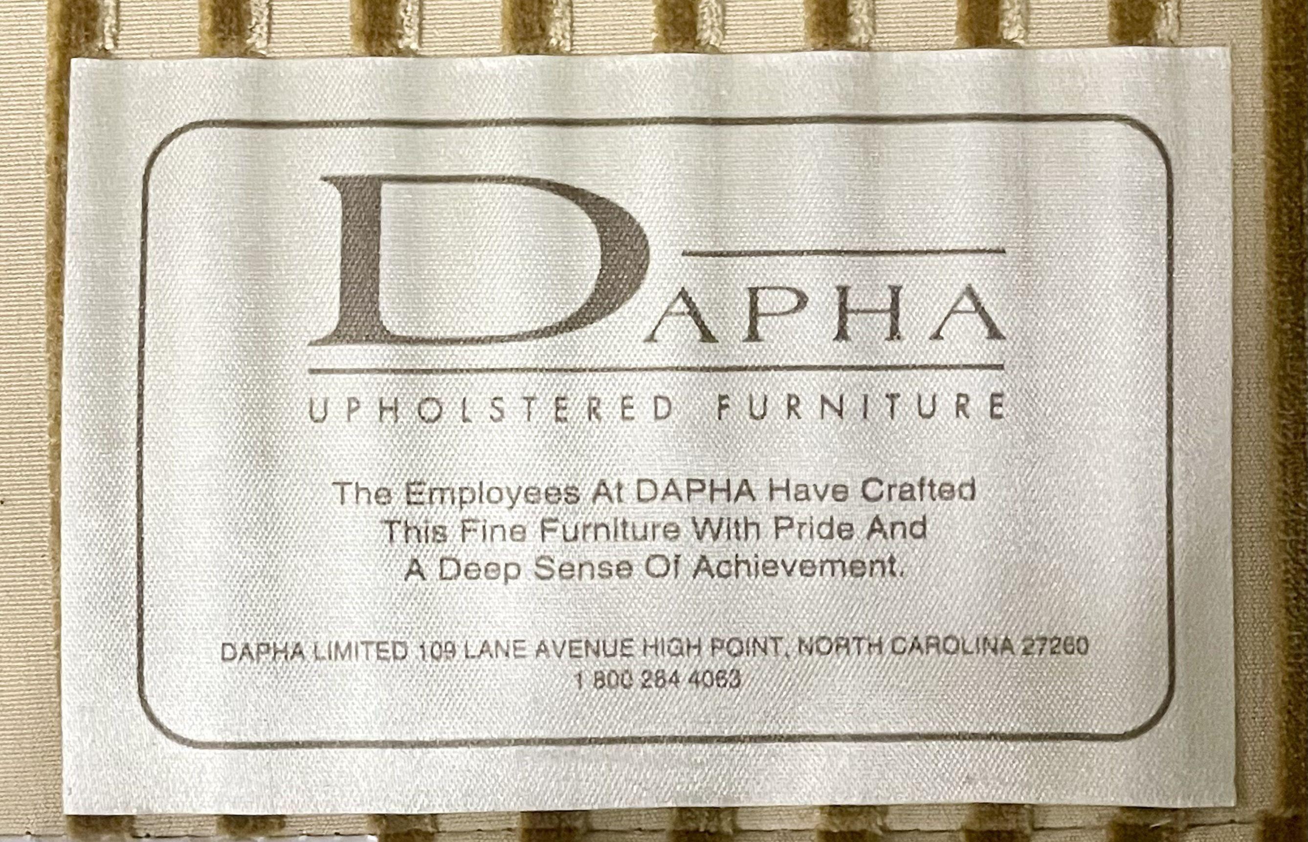 Pair of Lounge, Club or Overstuffed Chairs, Dapha, Finely Upholstered 4