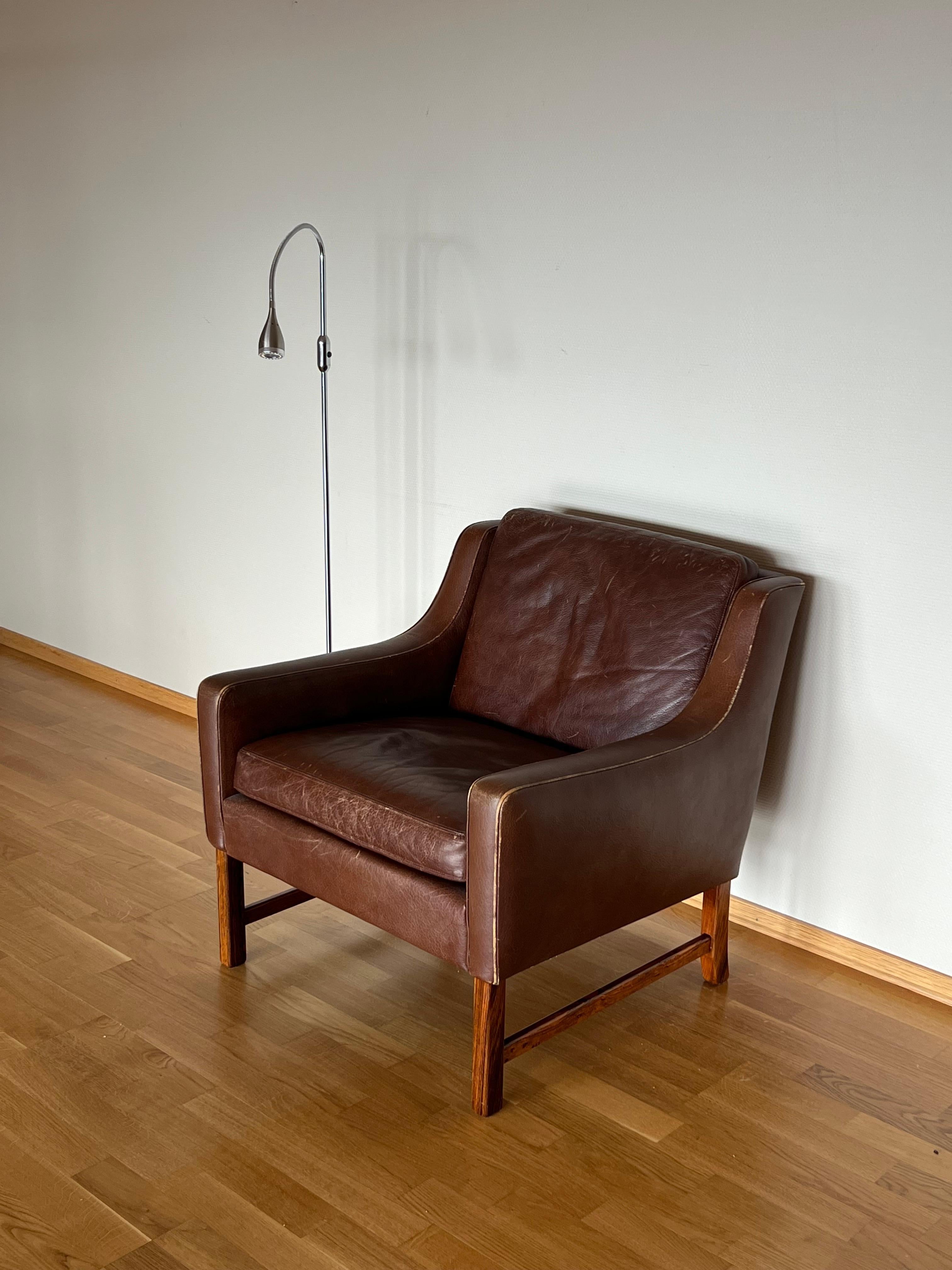 Mid-20th Century Pair of Lounge Easy Chairs by Frederik A. Kayser for Vatne Mobler, Norwary 1960s For Sale