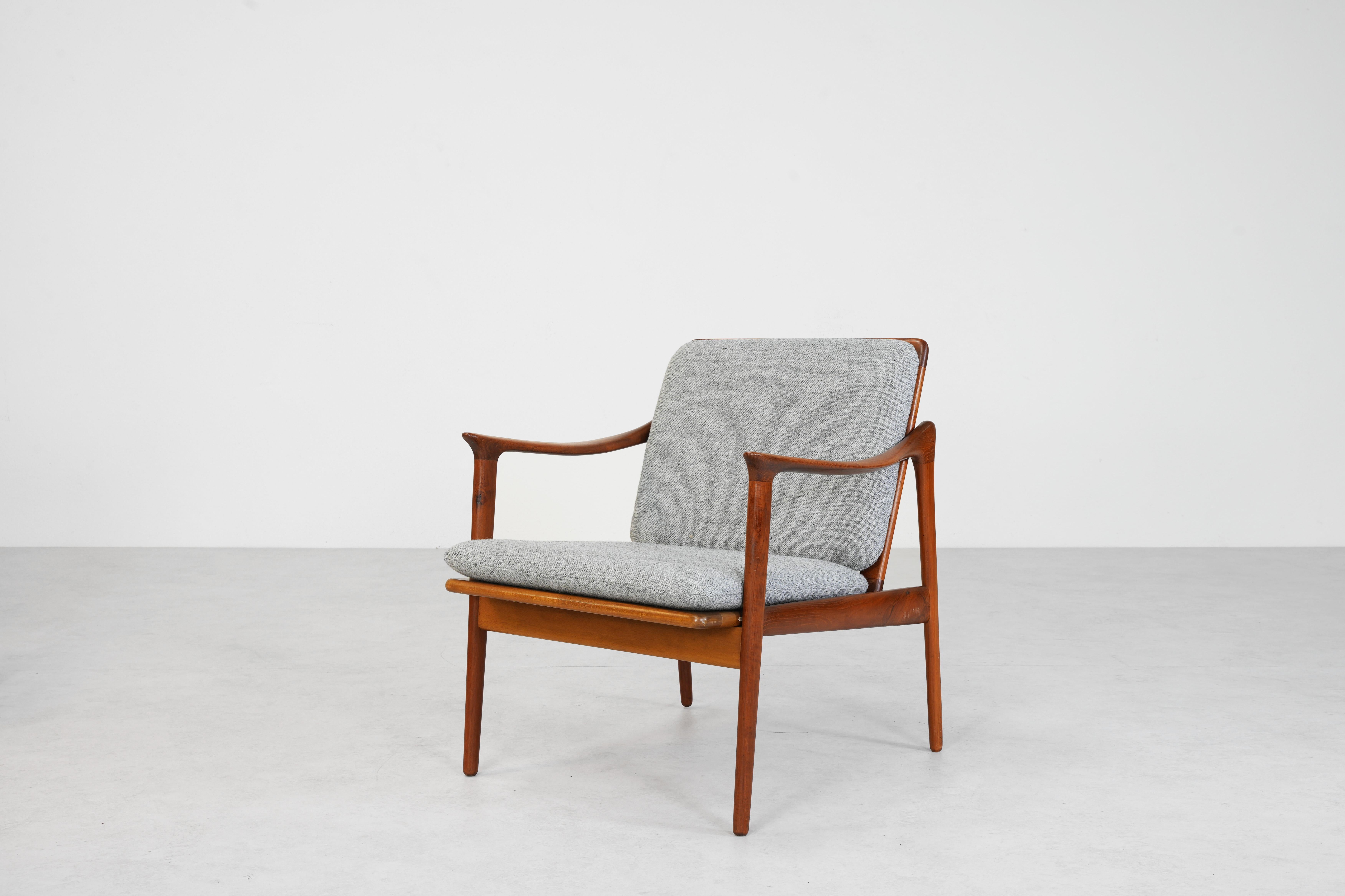 Paire de fauteuils de salon de Frederik Kayser pour Vatne Mobler, Norwary années 1960 en vente 1