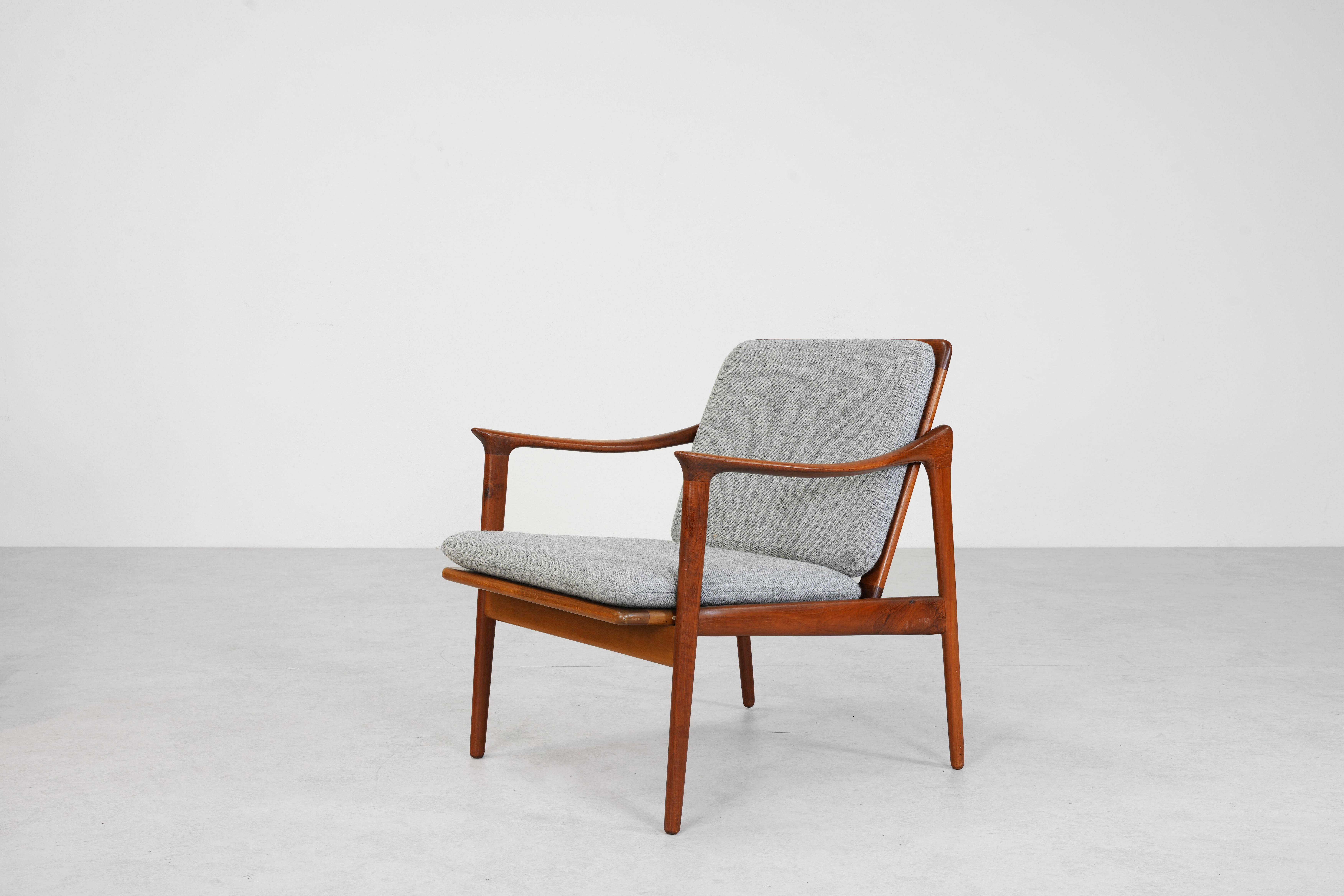 Paire de fauteuils de salon de Frederik Kayser pour Vatne Mobler, Norwary années 1960 en vente 2