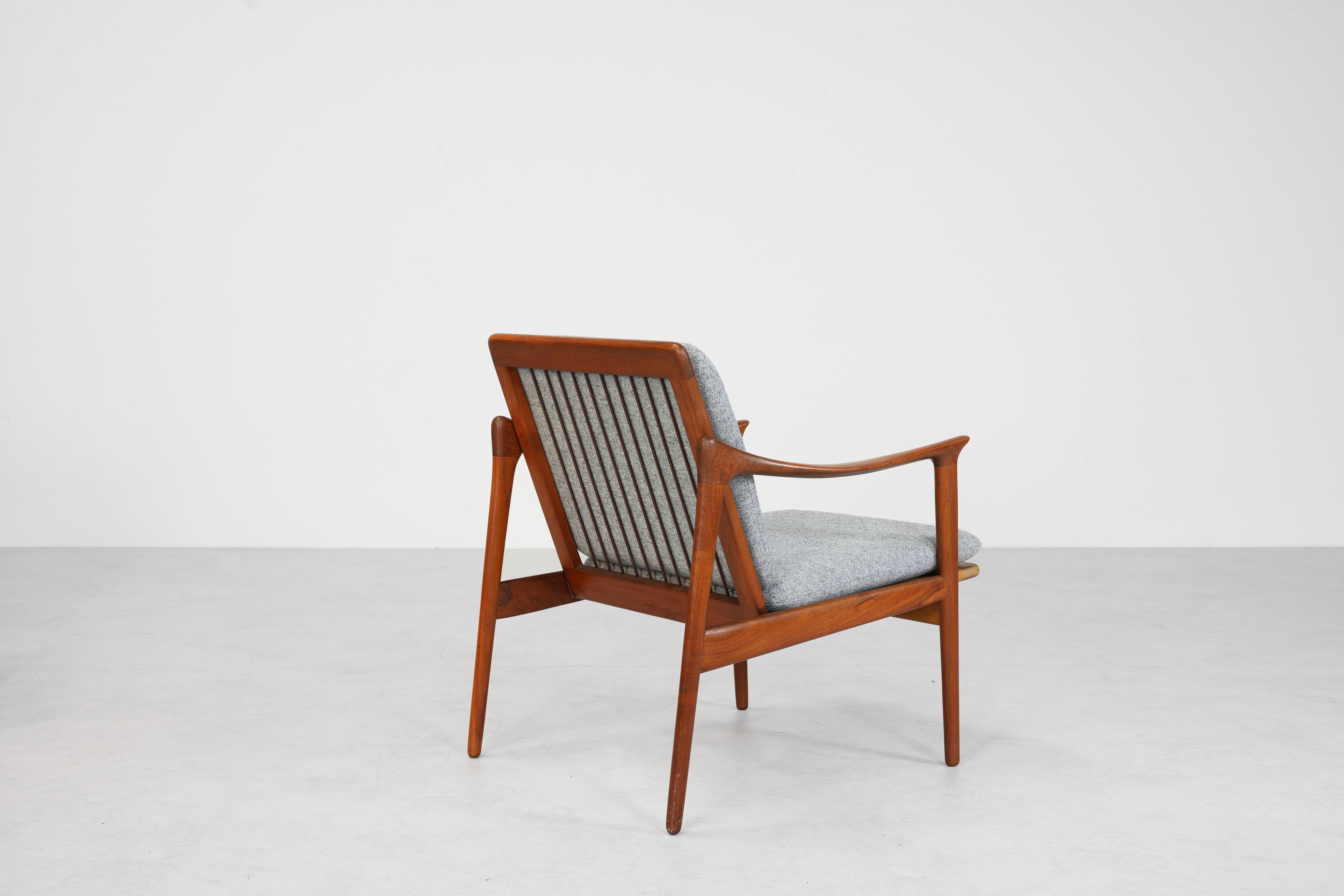 Paire de fauteuils de salon de Frederik Kayser pour Vatne Mobler, Norwary années 1960 en vente 4