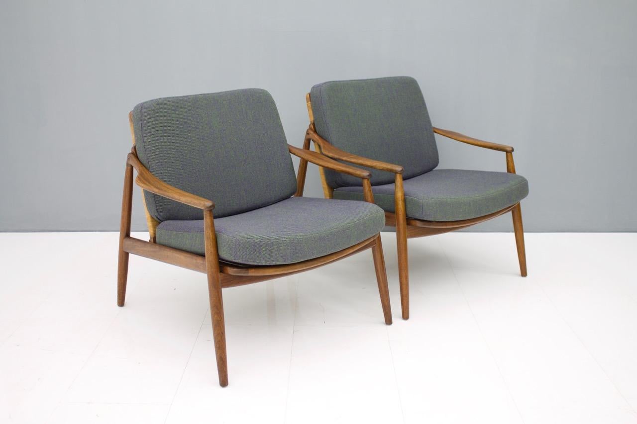 Pair of Lounge Easy Chairs by Hartmut Lohmeyer for Wilkhahn, 1956s 1