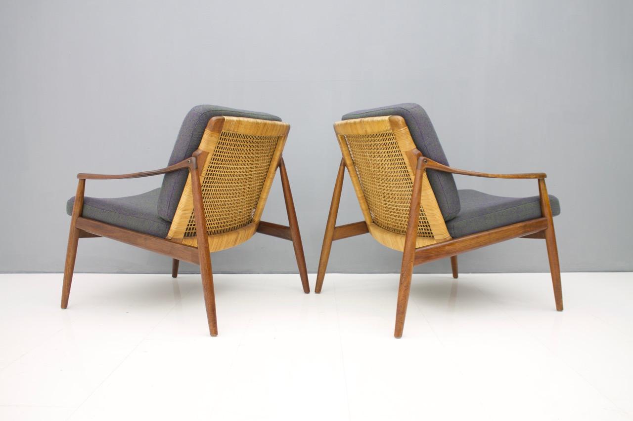 Pair of Lounge Easy Chairs by Hartmut Lohmeyer for Wilkhahn, 1956s In Good Condition In Frankfurt / Dreieich, DE