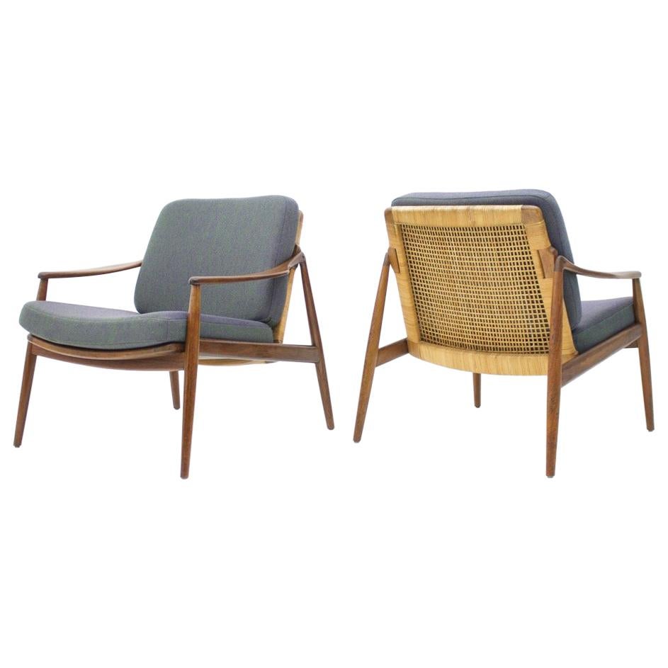 Pair of Lounge Easy Chairs by Hartmut Lohmeyer for Wilkhahn, 1956s