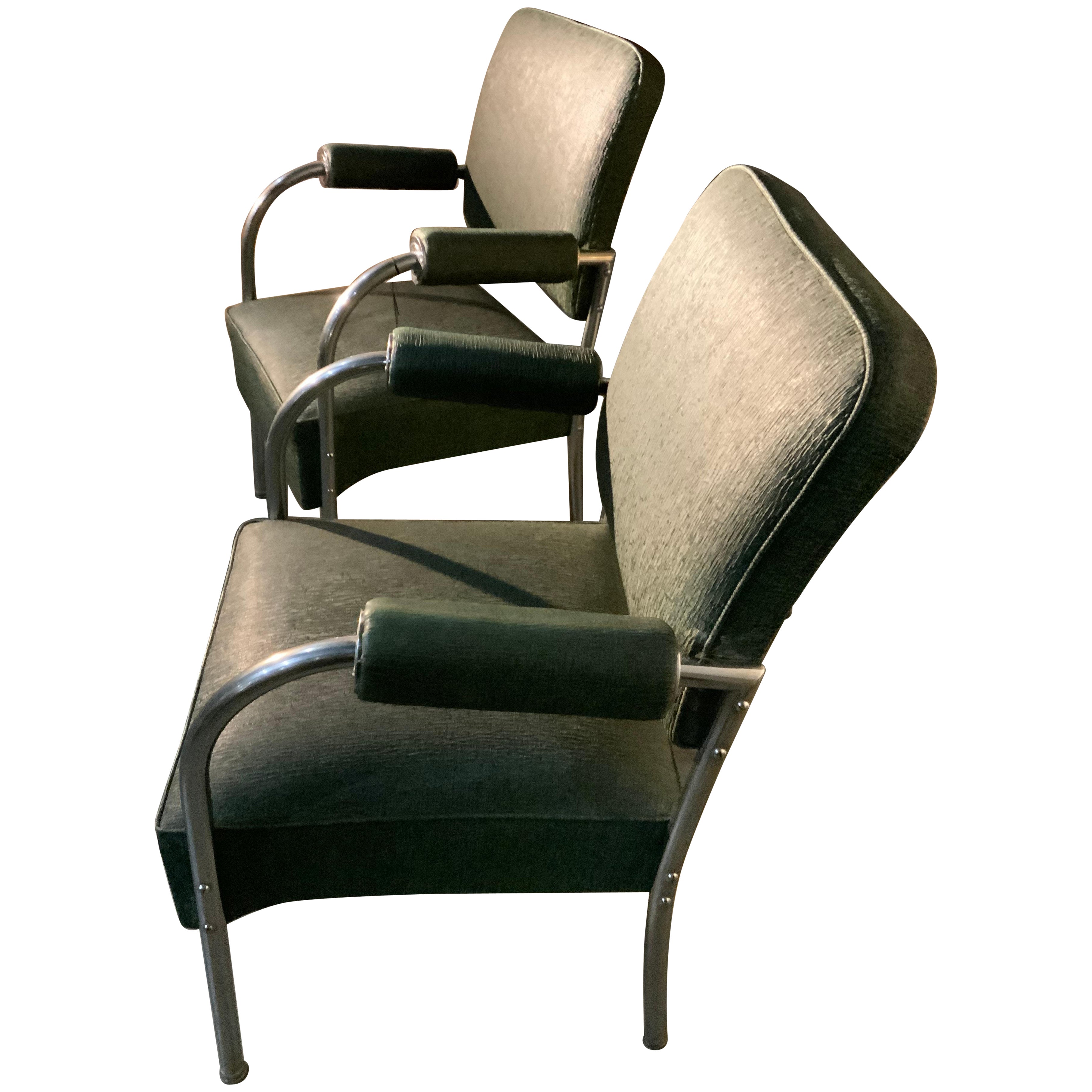 Paire de chaises longues/de bureau de Gilbert Rohde