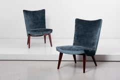 Pair of Lounge Slipper Chairs by Arno Votteler for Walter Knoll, Germany, 1950s