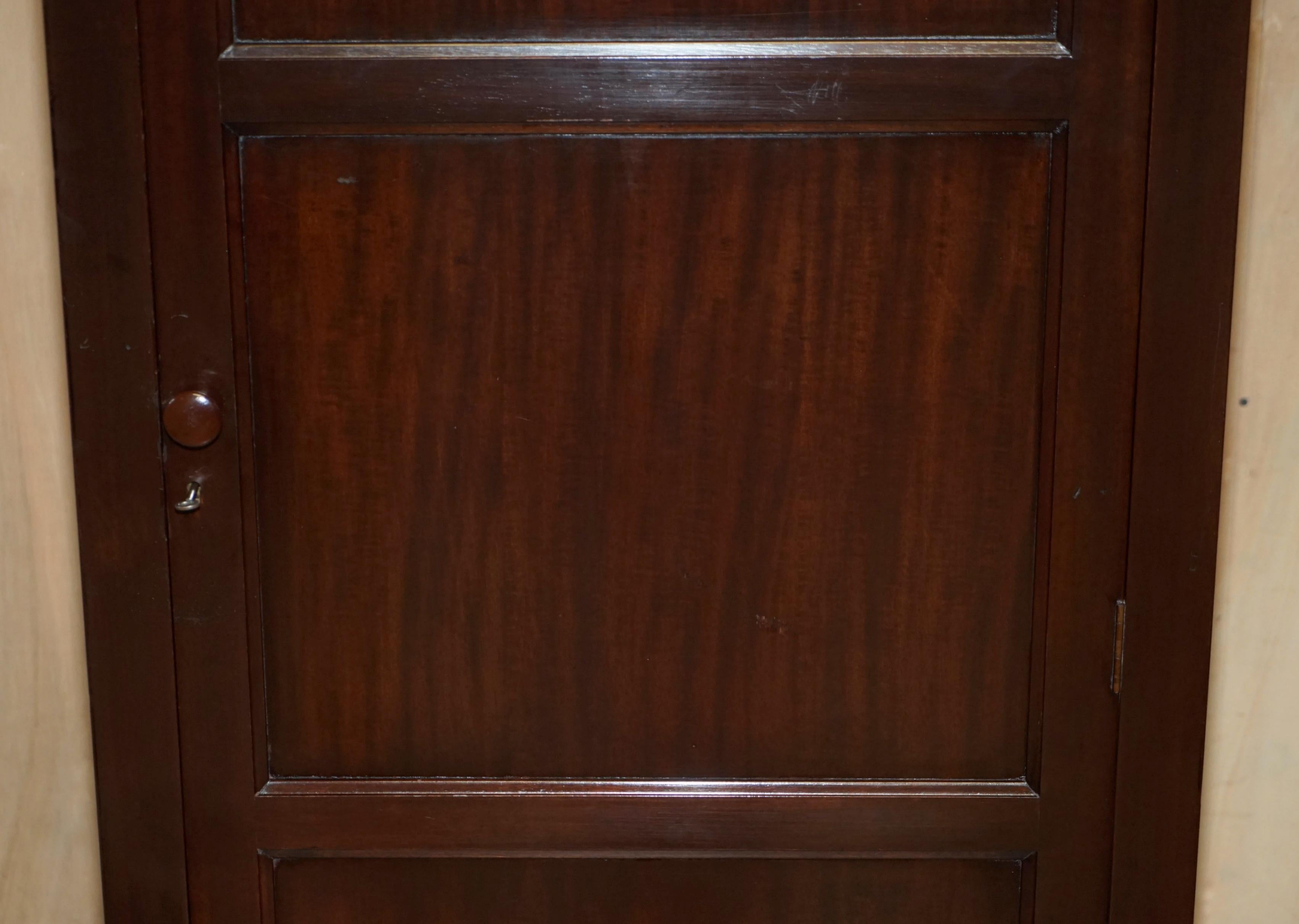 Hand-Crafted Pair of Lovely 1962 Stamped Air Ministry Single Door Wardrobes / Cloak Cupboards