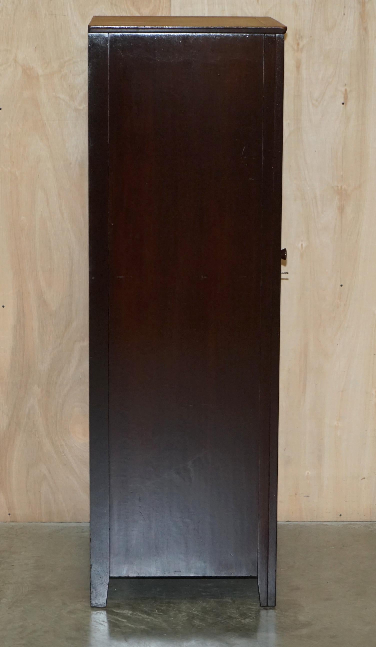 Oak Pair of Lovely 1962 Stamped Air Ministry Single Door Wardrobes / Cloak Cupboards