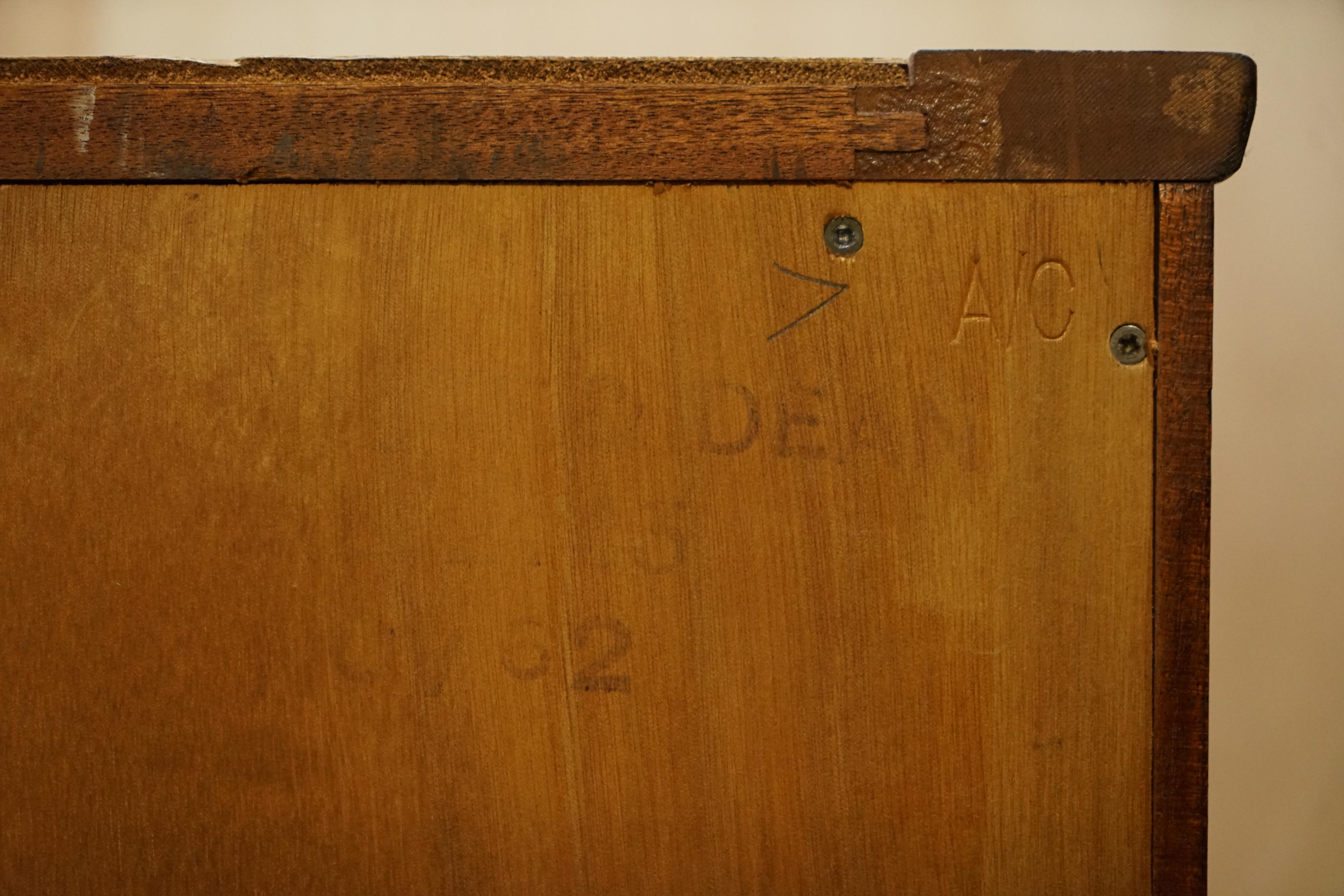 Pair of Lovely 1962 Stamped Air Ministry Single Door Wardrobes / Cloak Cupboards 1