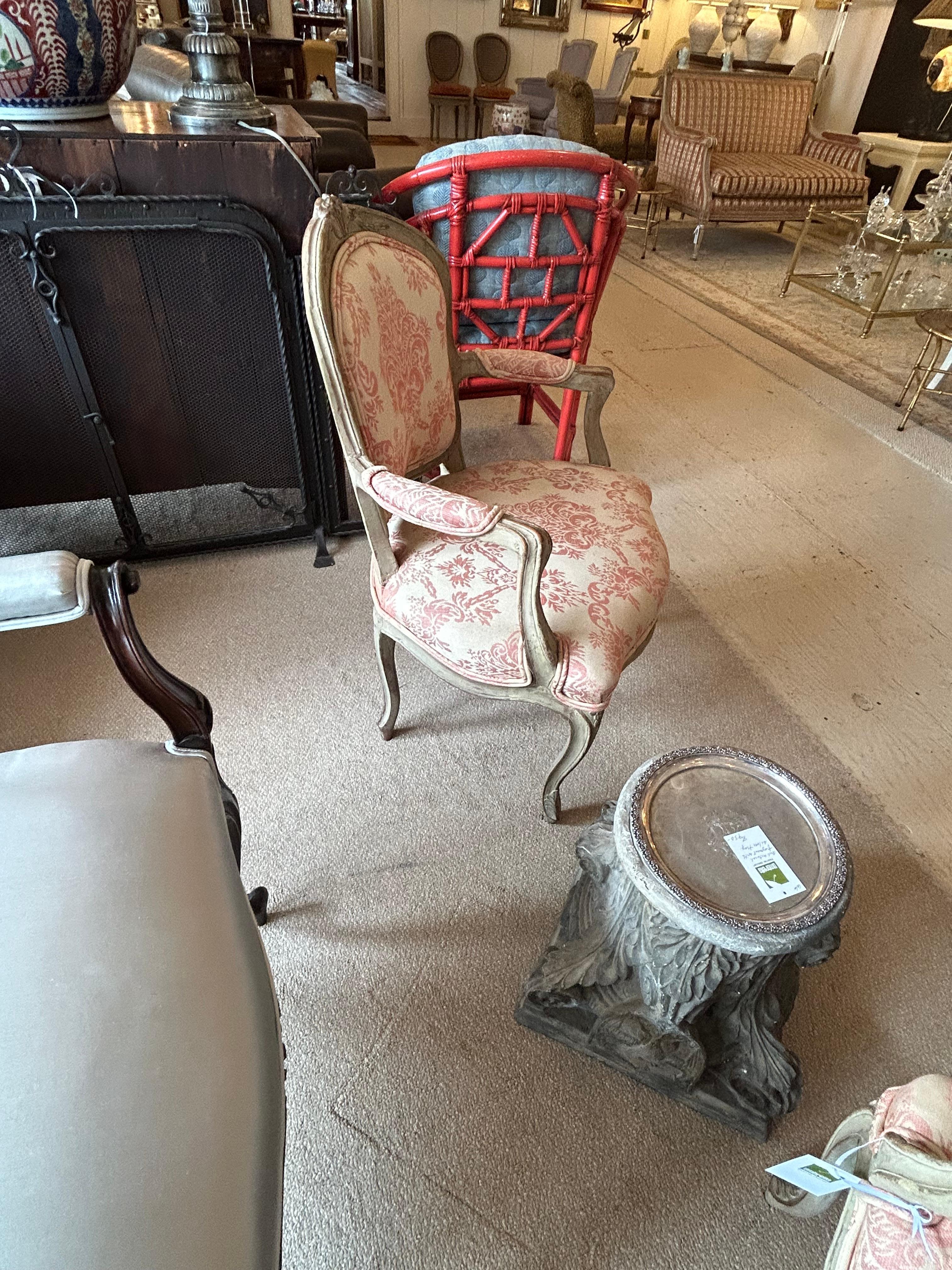 Pair of Lovely Small 19th Century French Painted Louis XVI Bergere Chairs For Sale 9