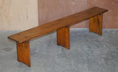 Pair of Lovely Vintage Pitch Pine Benches / Seats for a Refecorty Dining Table