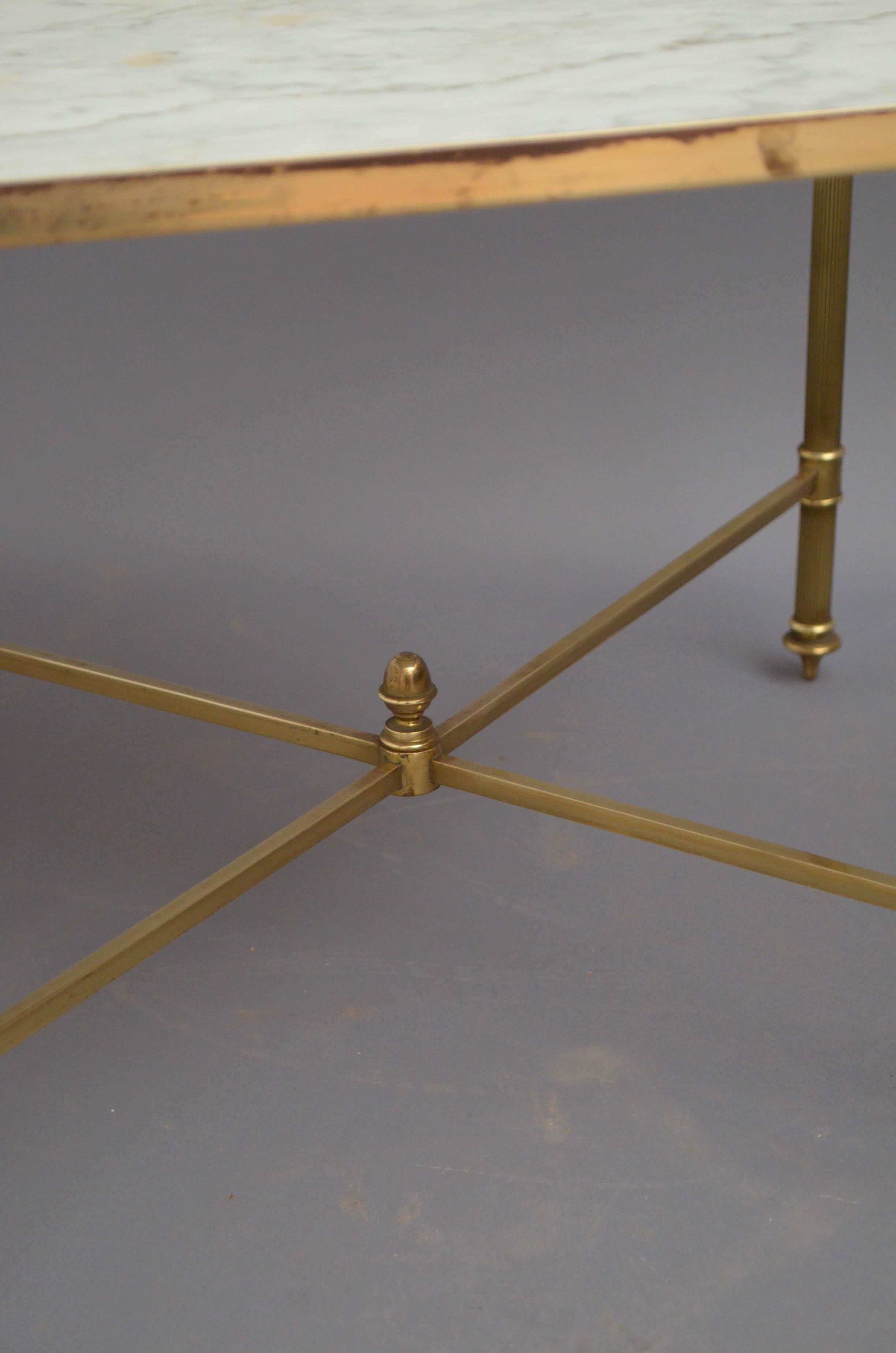 Pair of Low Brass Tables For Sale 2