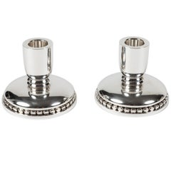 Pair of Low Candlesticks by Alphonse La Paglia for International Silver