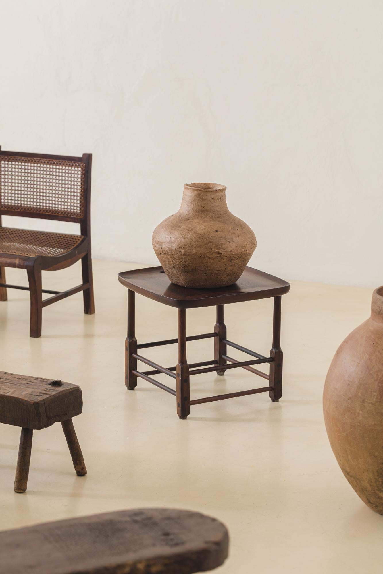 Pair of Low Cane and Rosewood Lounge Chairs, Unknown Artist, 19th Century For Sale 10