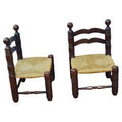 Pair of Low Chairs by Charles Dudouyt, circa 1940