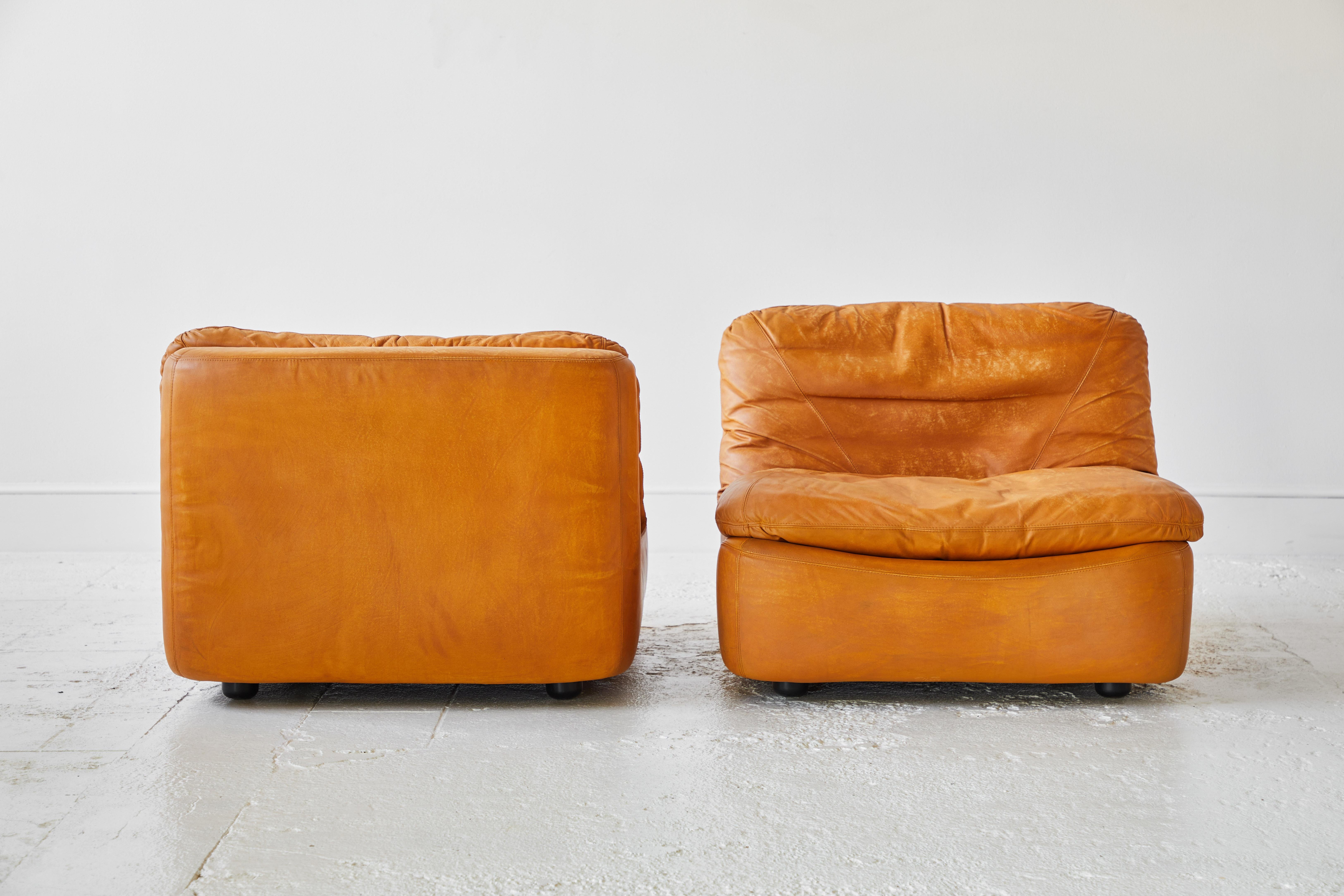 slouchy leather chair