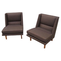 Pair of Low Lounge Chairs by Edward Wormley for Dunbar