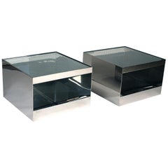 Pair of Low Rolling Tables by Joseph D'urso for Knoll International