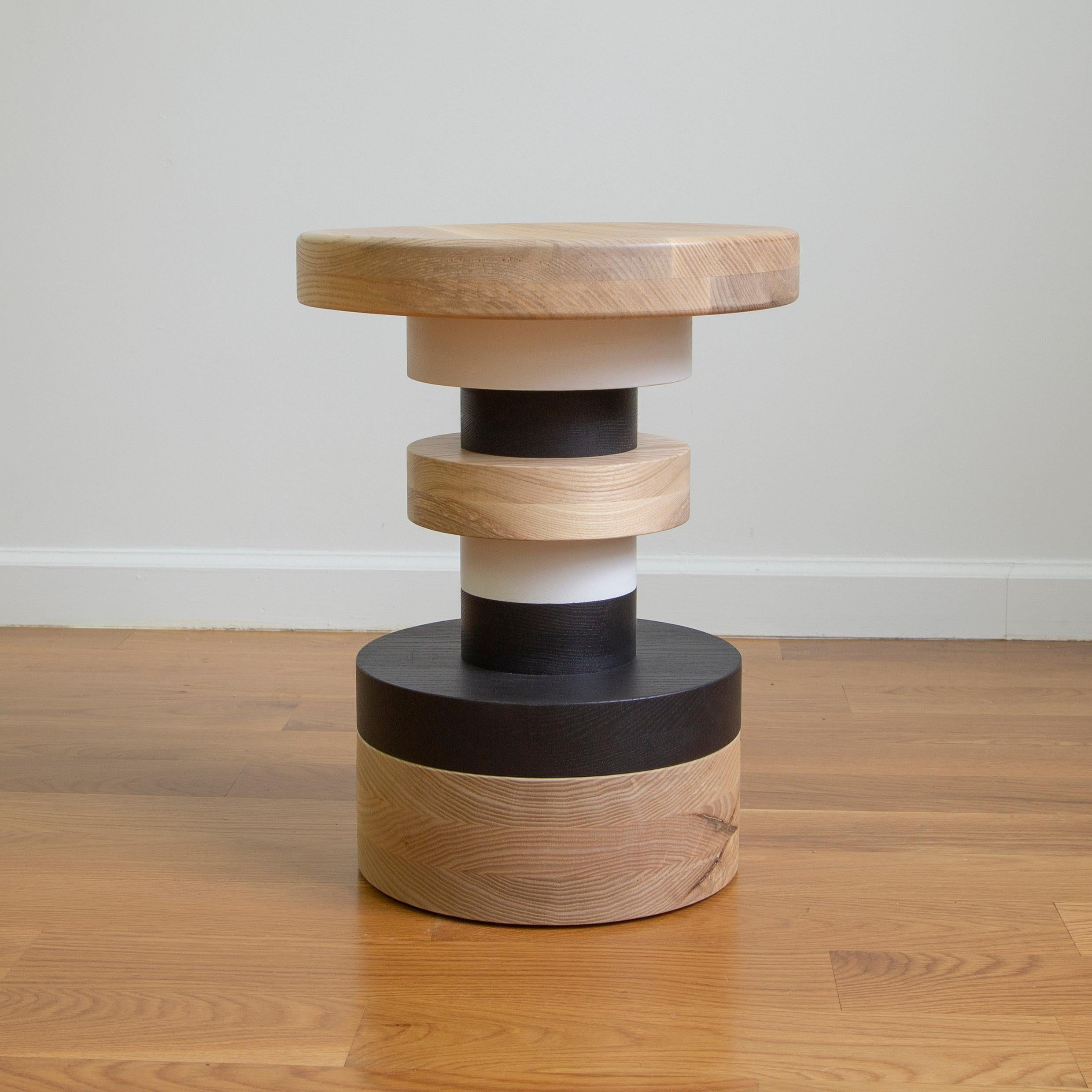 This listing is for 2 sass stool from Souda. We offer three different shapes (A, B, & C). This listing is for 'B', which is the stool in the first image. 

The Sottsass inspired “Sass Stools” are simple, sculptural accents for any interior space.