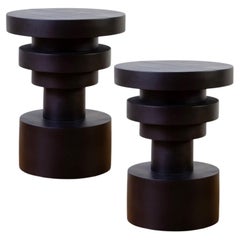 Pair of Low Sass Stools from Souda, Black, Dining Chair, Seating, Made to Order