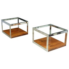 Pair of Low Side Tables by Merrow Associates, circa 1960