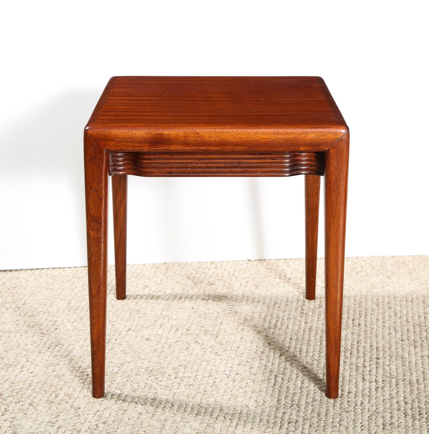 Mahogany Pair of Low Side Tables by Osvaldo Borsani For Sale