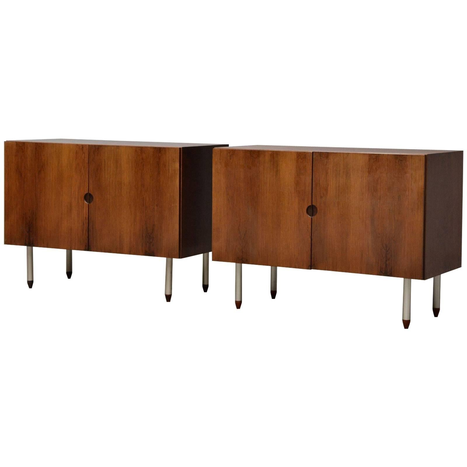 Pair of Low Sideboards For Sale