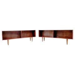 Pair of Low Standing Open Shelf Sideboards, Rosewood, c.1960
s Denmark