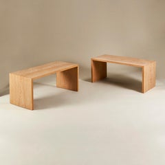 Low Jean-Michel Frank tables interpreted by Comte. Tivoli collection, stamped