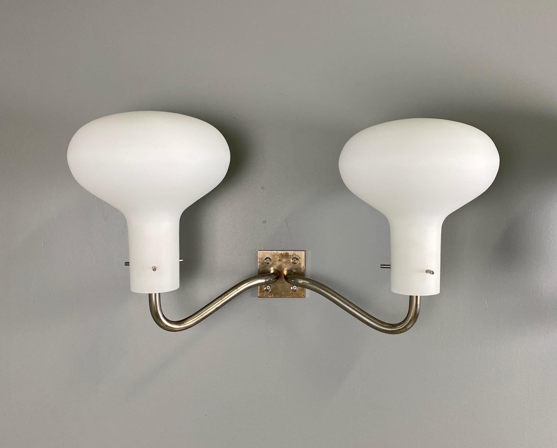 Mid-Century Modern Pair of LP 12 Sconces by Ignazio Gardella for Azucena