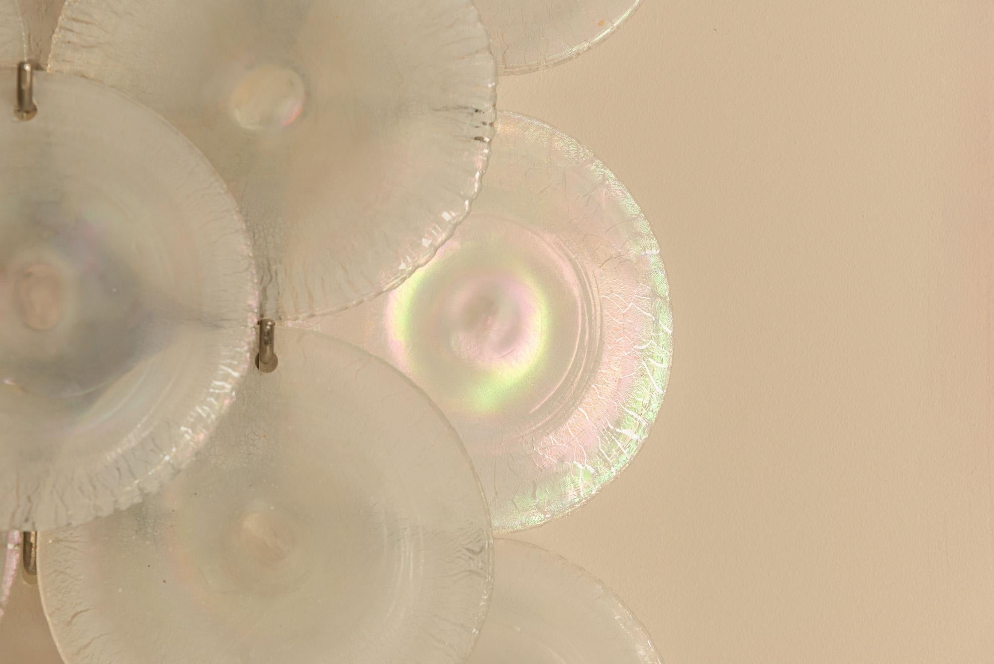 Pareja de apliques LP 235 de Carlo Nason para Mazzega, Italia1970s en venta 5