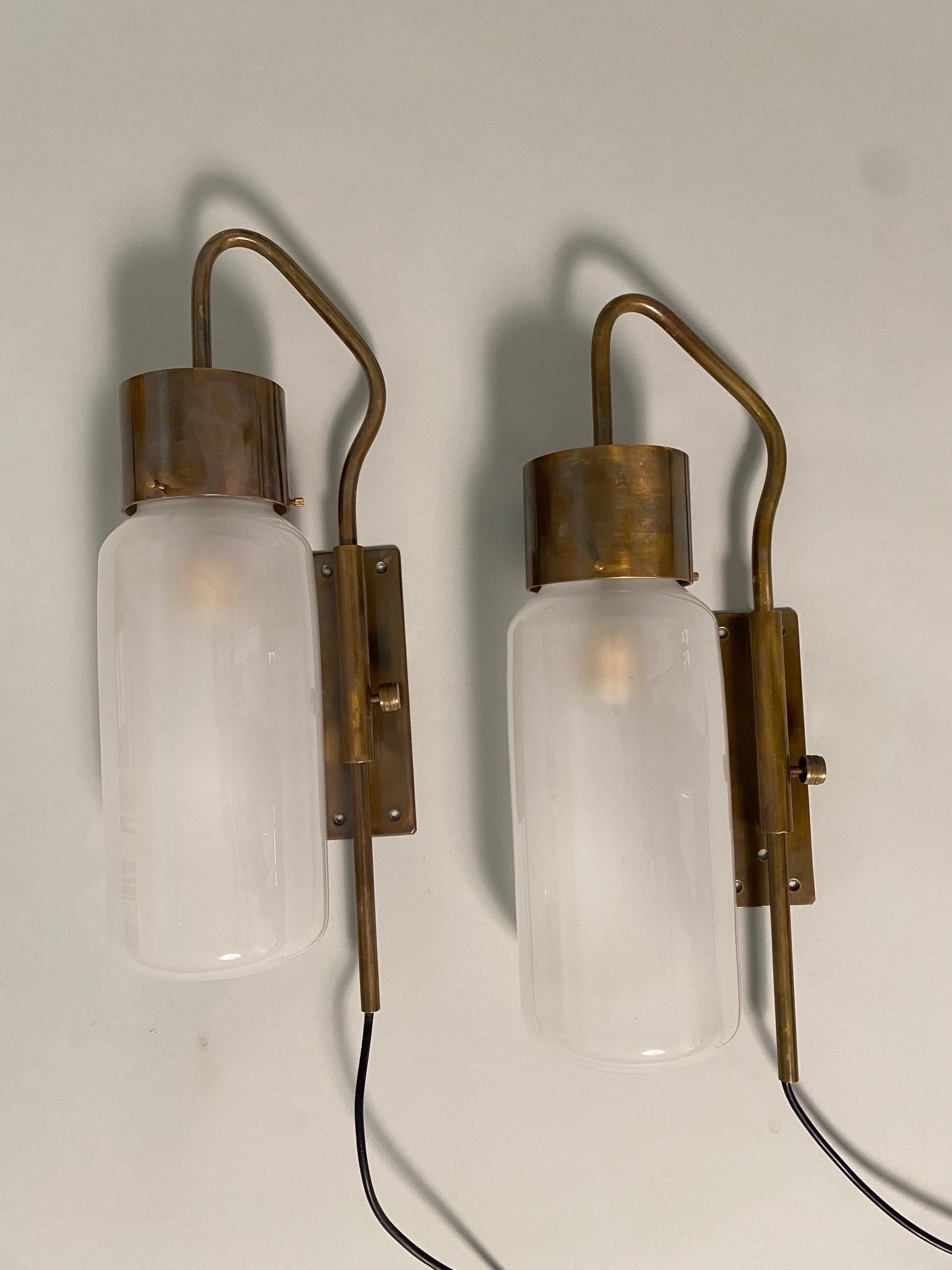 Mid-20th Century Pair of LP10 Wall Lights by Luigi Caccia Dominioni, Azucena 