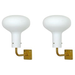 Pair of LP12 Brass Single Light Sconces by Ignazio Gardella for Azucena, 1960s
