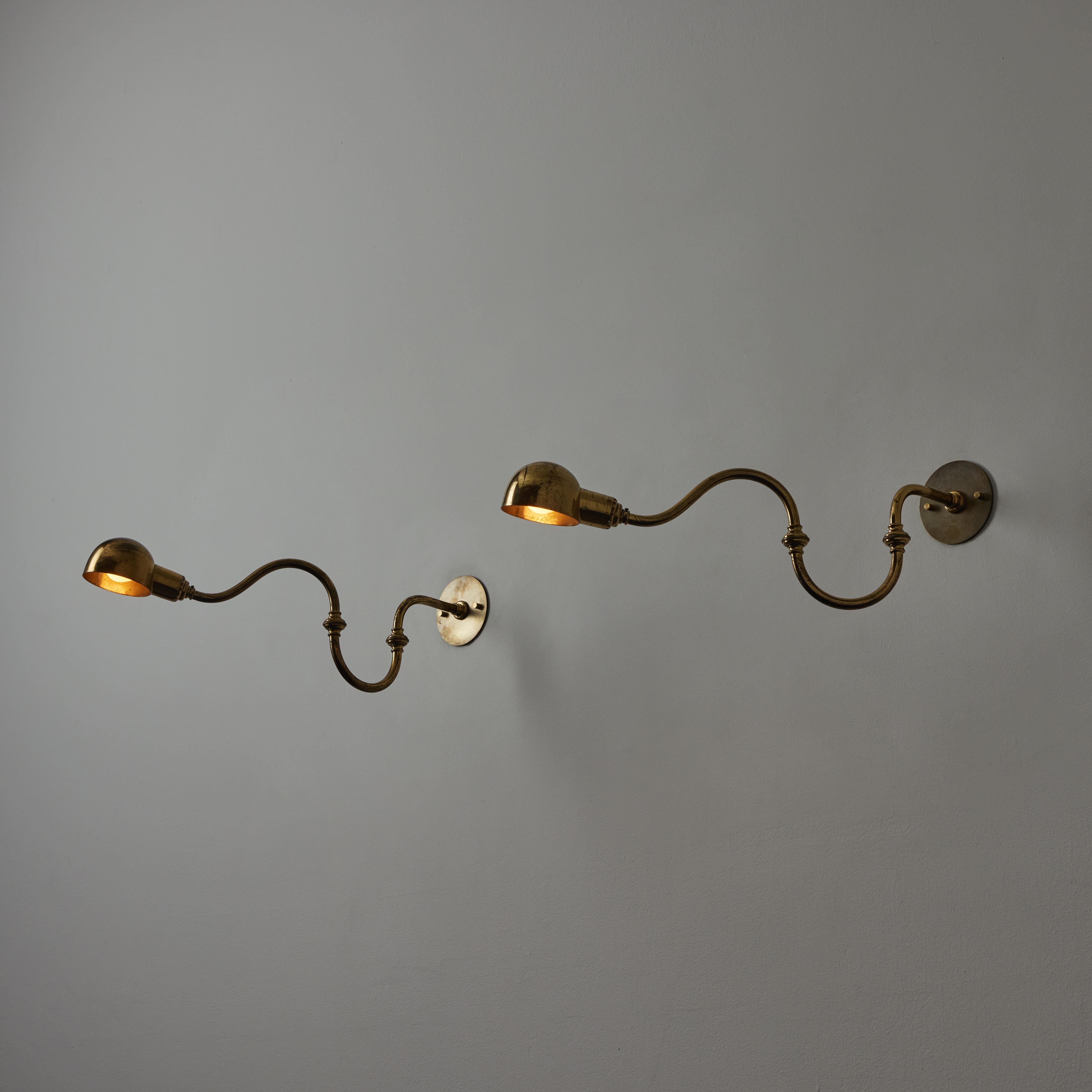 Mid-Century Modern Pair of LP15 'Tromba' Sconces by Luigi Caccia Dominioni for Azucena